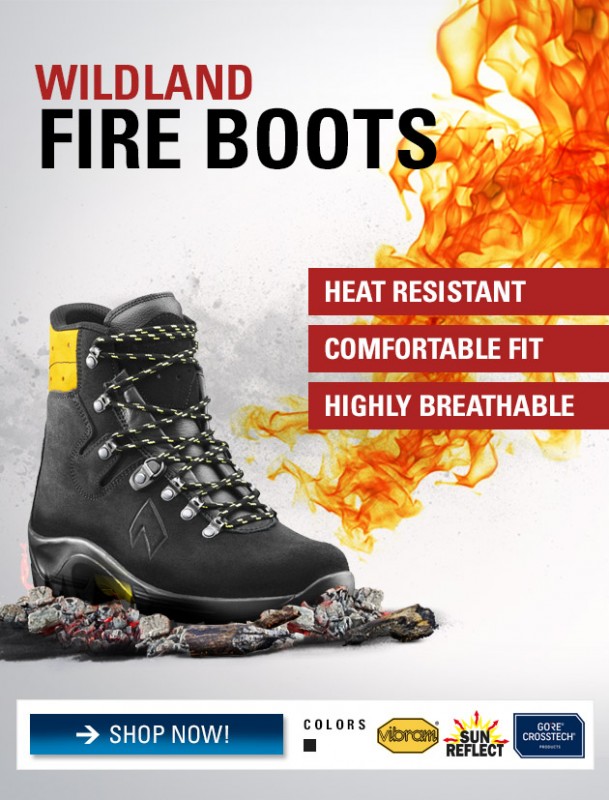 steel toe firefighter boots